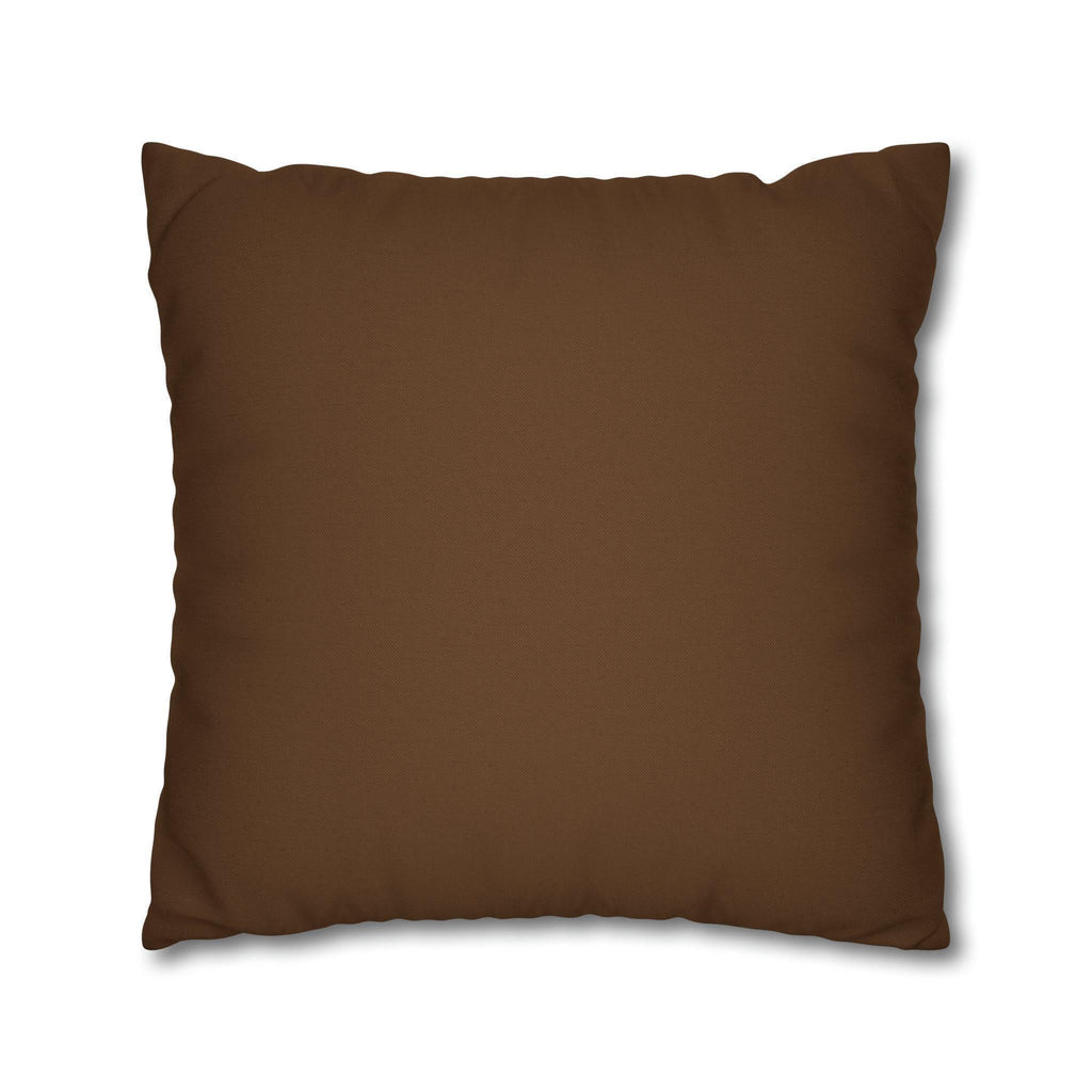 Boho Christmas Gnome Pillow Cover: Festive Gold Design on Cream Background for Holiday Decor