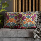 William Morris Style Hyacinth Pillow Cover: John Henry Dearle Inspired Floral