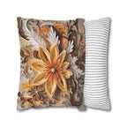 Autumn Chrysanthemum Pillow Cover, Fall Floral Accent Cushion
