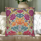 William Morris Style Hyacinth Pillow Cover: John Henry Dearle Inspired Floral