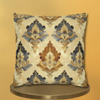 French Farmhouse Damask Pillow Cover: Elegant Home Decor