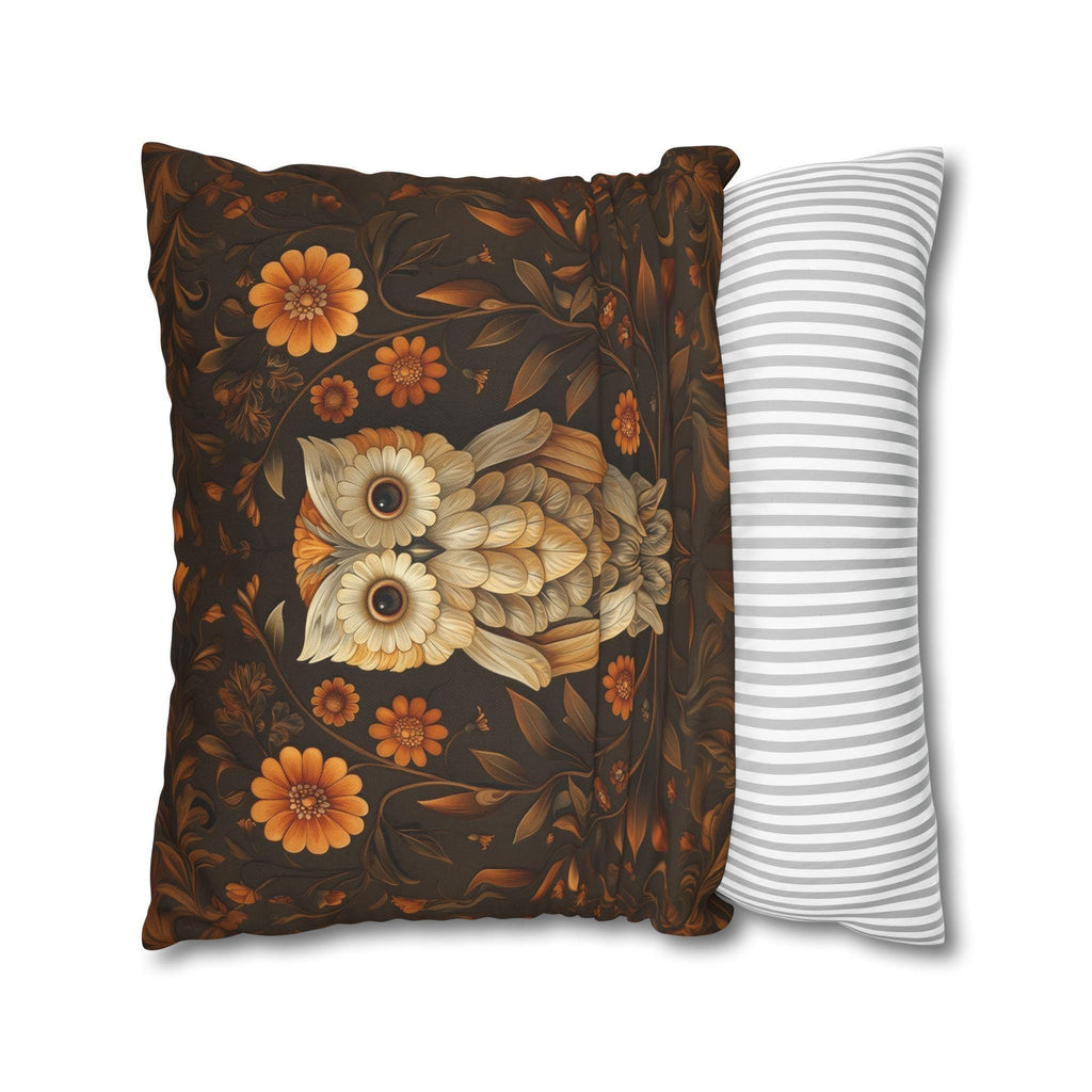 William Morris Owl Pillow Cover: Whimsical Woodland Animal Decor