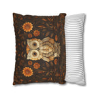 William Morris Owl Pillow Cover: Whimsical Woodland Animal Decor