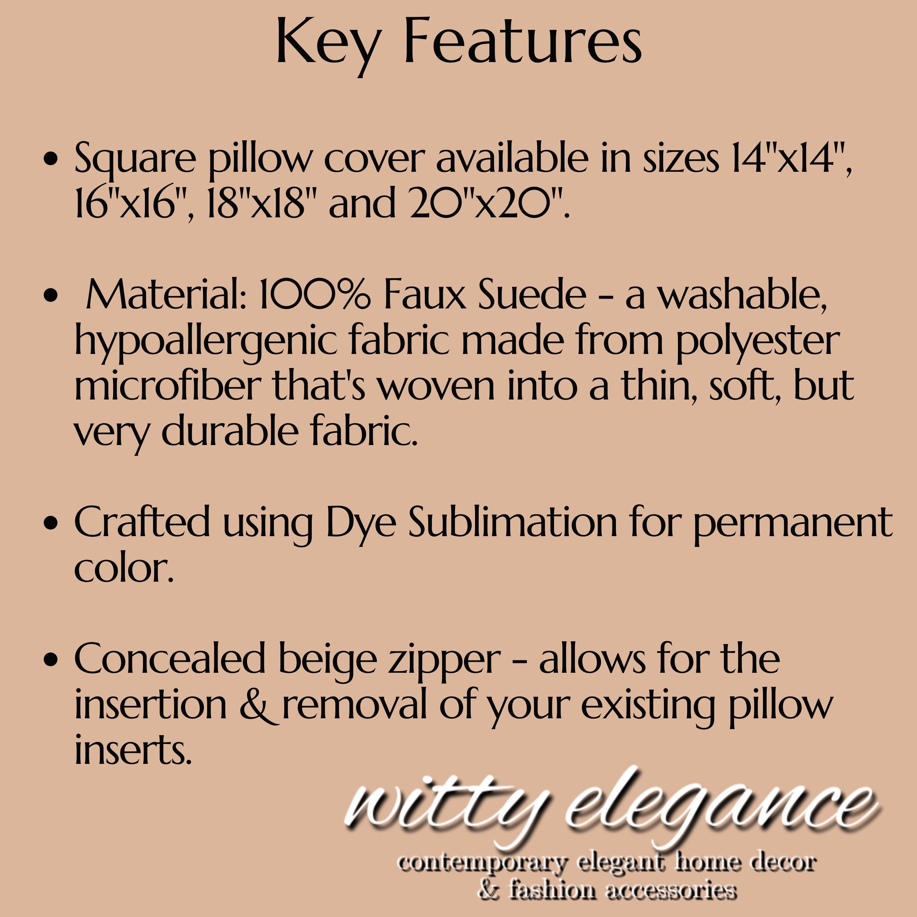 Vegan Faux Suede Material Printed Pillow Cover: Modern Olive & Golden Yellow Plaid Soft Leather-Look