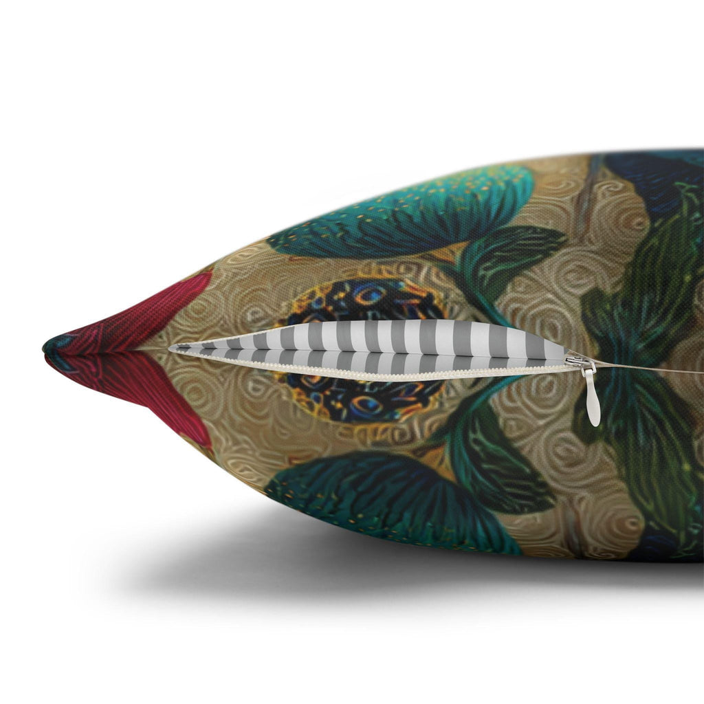 Art Nouveau Pillow Cover: Klimt Inspired Jewel Tone Floral Decor