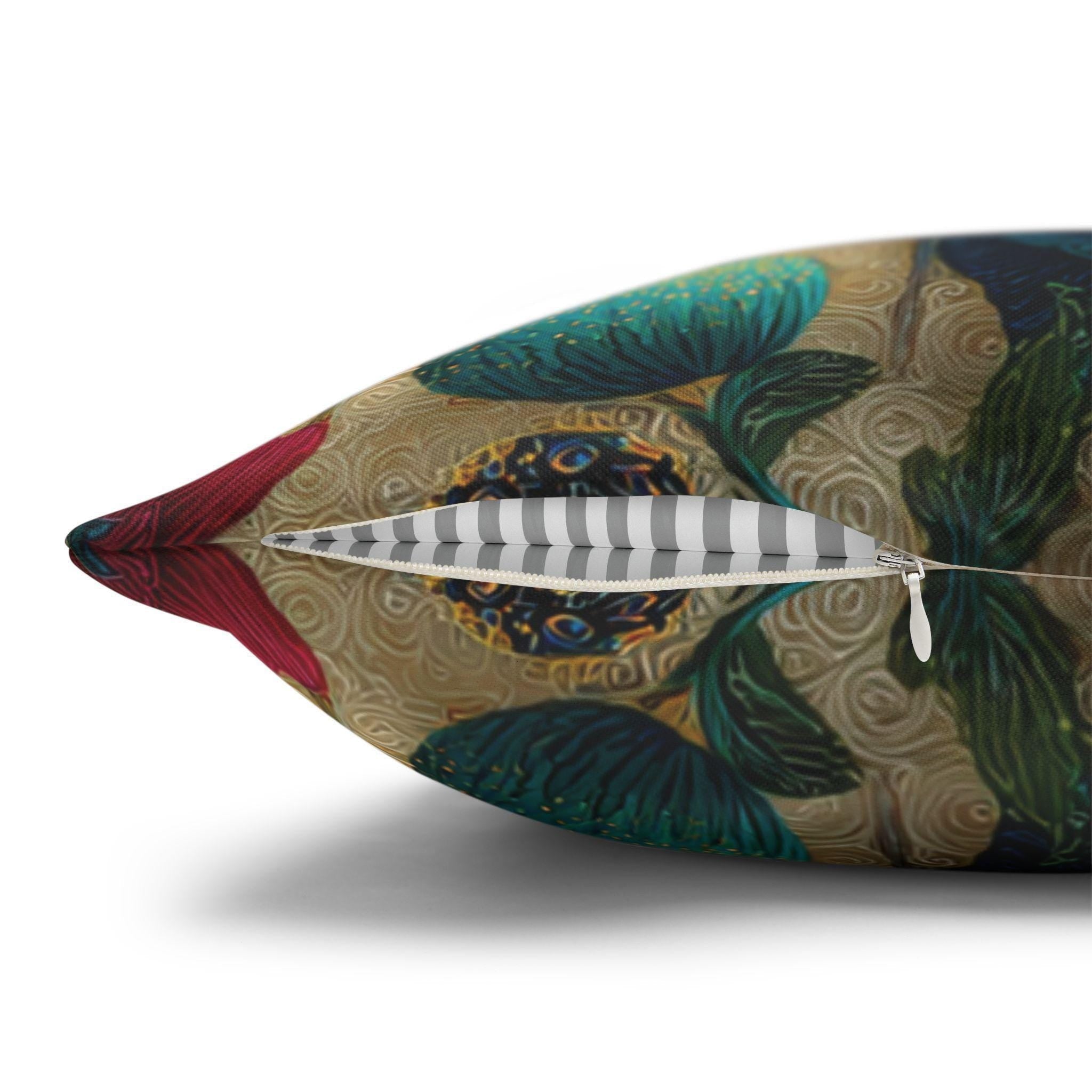 Art Nouveau Pillow Cover: Klimt Inspired Jewel Tone Floral Decor