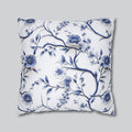Elegant Chinoiserie Pillowcase: Blue & White Floral Cushion Cover Inspired by Vintage Chinese Porcelain Art