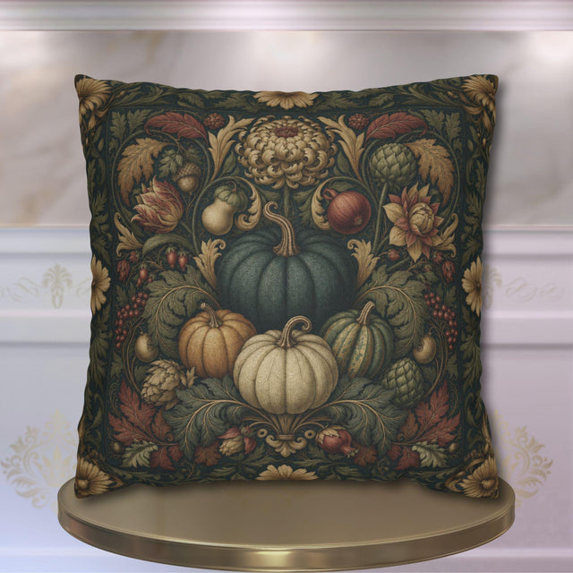 William Morris Inspired Fall Pillow Cover: Vintage Harvest Tapestry Style Home Decor