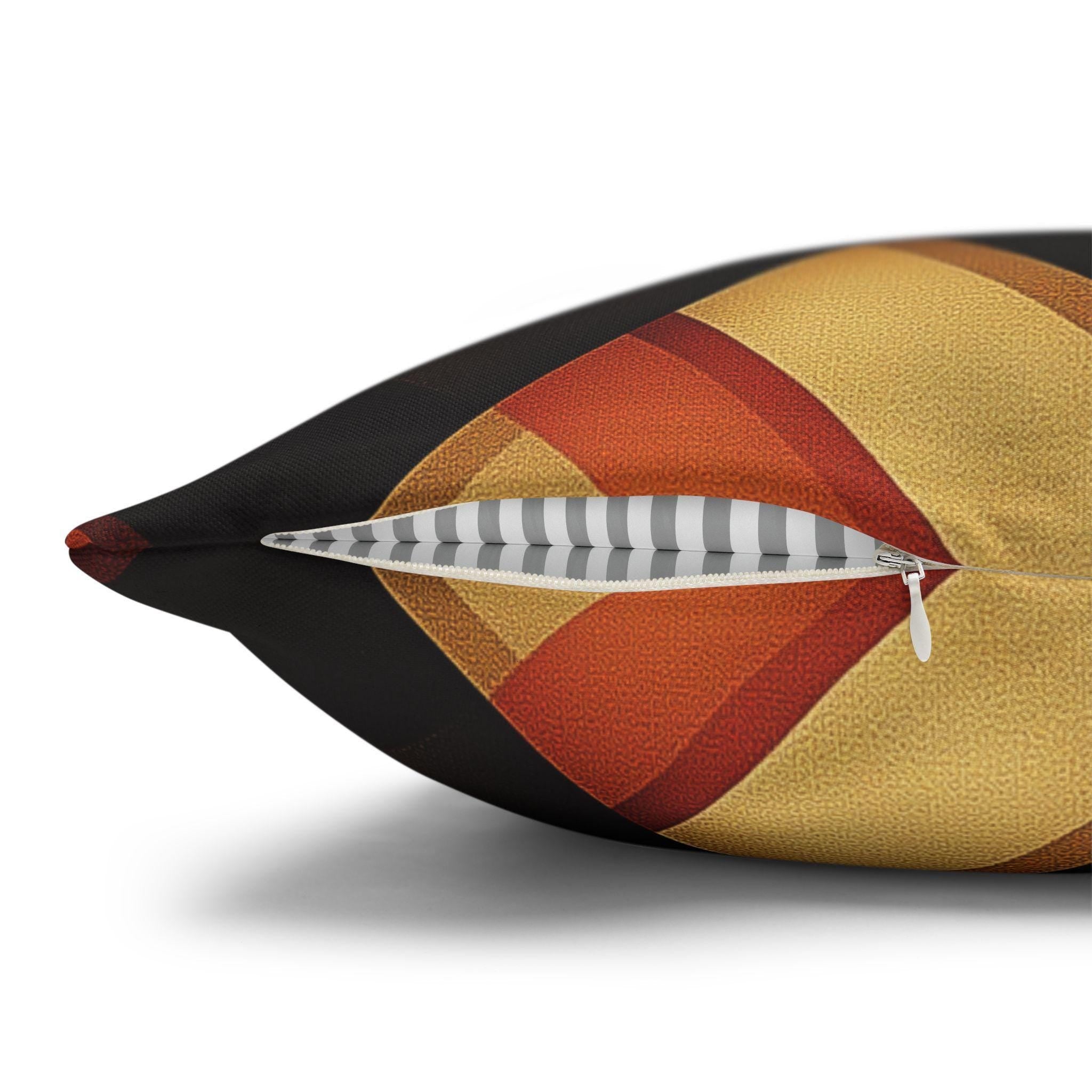 Geometric Pillow Cover: Modern Earthy Design (14x14 to 20x20 inches)