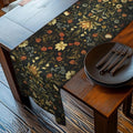 William Morris inspired Table Runner: Vintage Style Moody Blooms