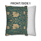 William Morris Midnight-Teal Champagne Pillow Cover: Vintage Pimpernel Reconstructed