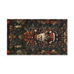 William Morris Inspired Christmas Hand Towel: Nostalgia Santa Claus
