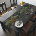 Elegant William Morris-Inspired Christmas Tree Table Runner: Festive Holiday Dining Decor