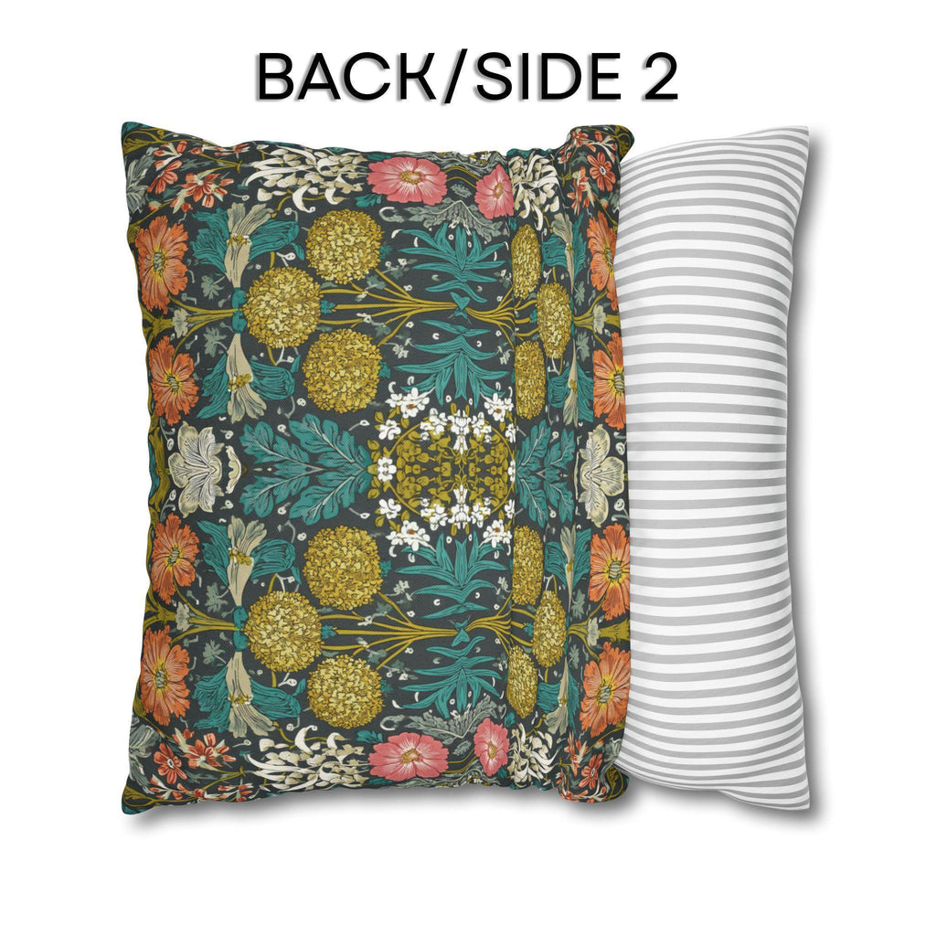 William Morris Style Hyacinth Pillow Cover: John Henry Dearle Inspired Botanical Floral