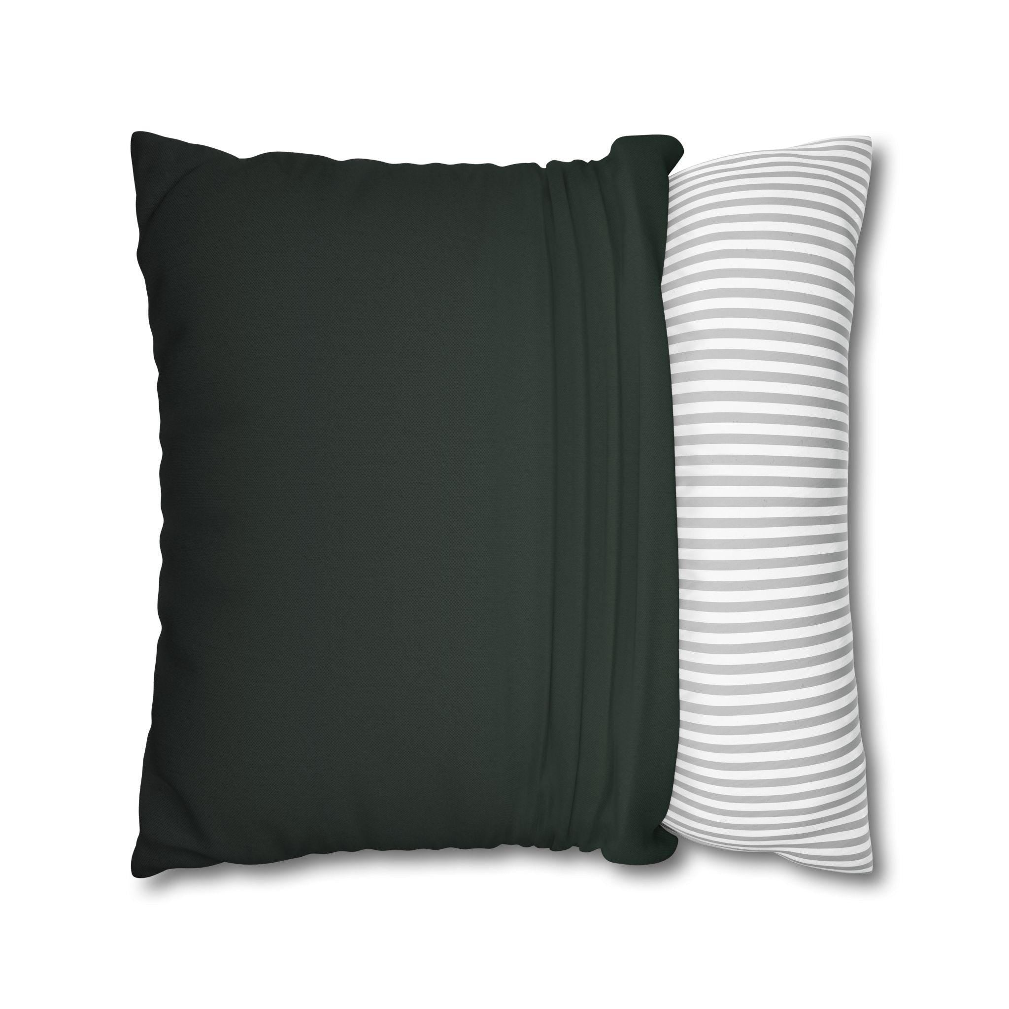 William Morris Christmas Tree Pillow Cover, Deep Green Holiday Decorative Cushion