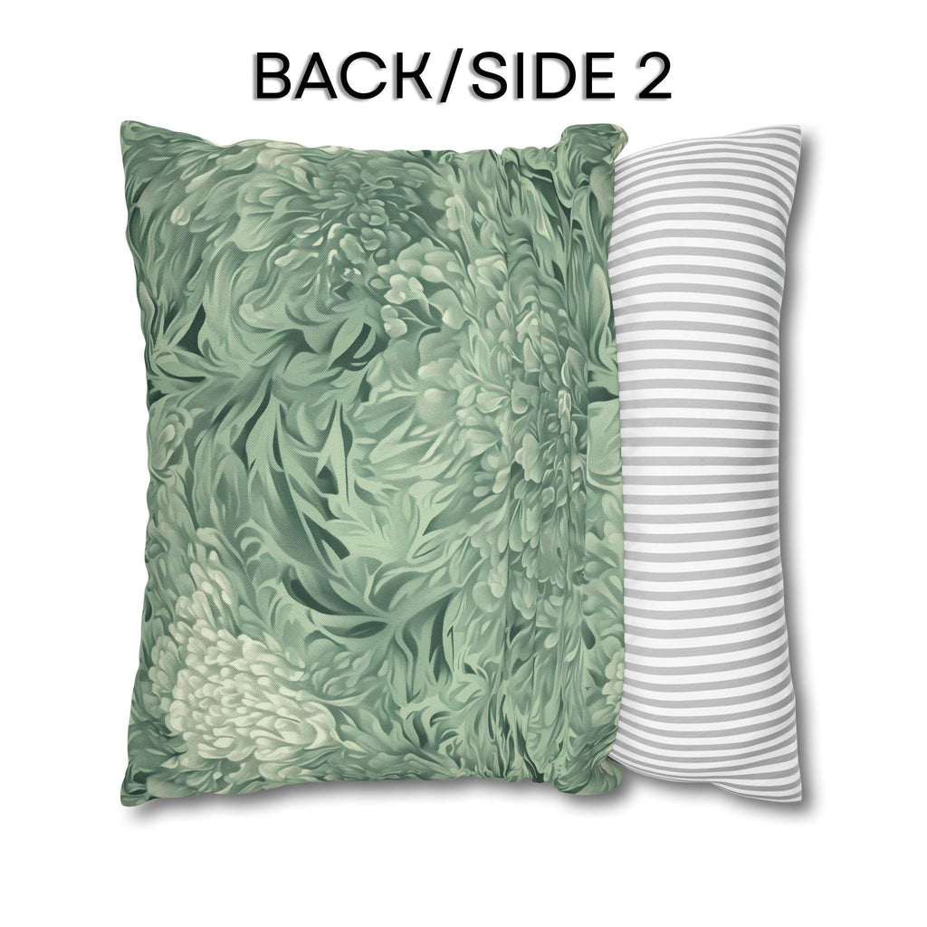 William Morris Inspired Pillow Cover: Modern Sage Marigold Botanical