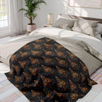William Morris Christmas Tree Fleece Blanket: Holiday Throw