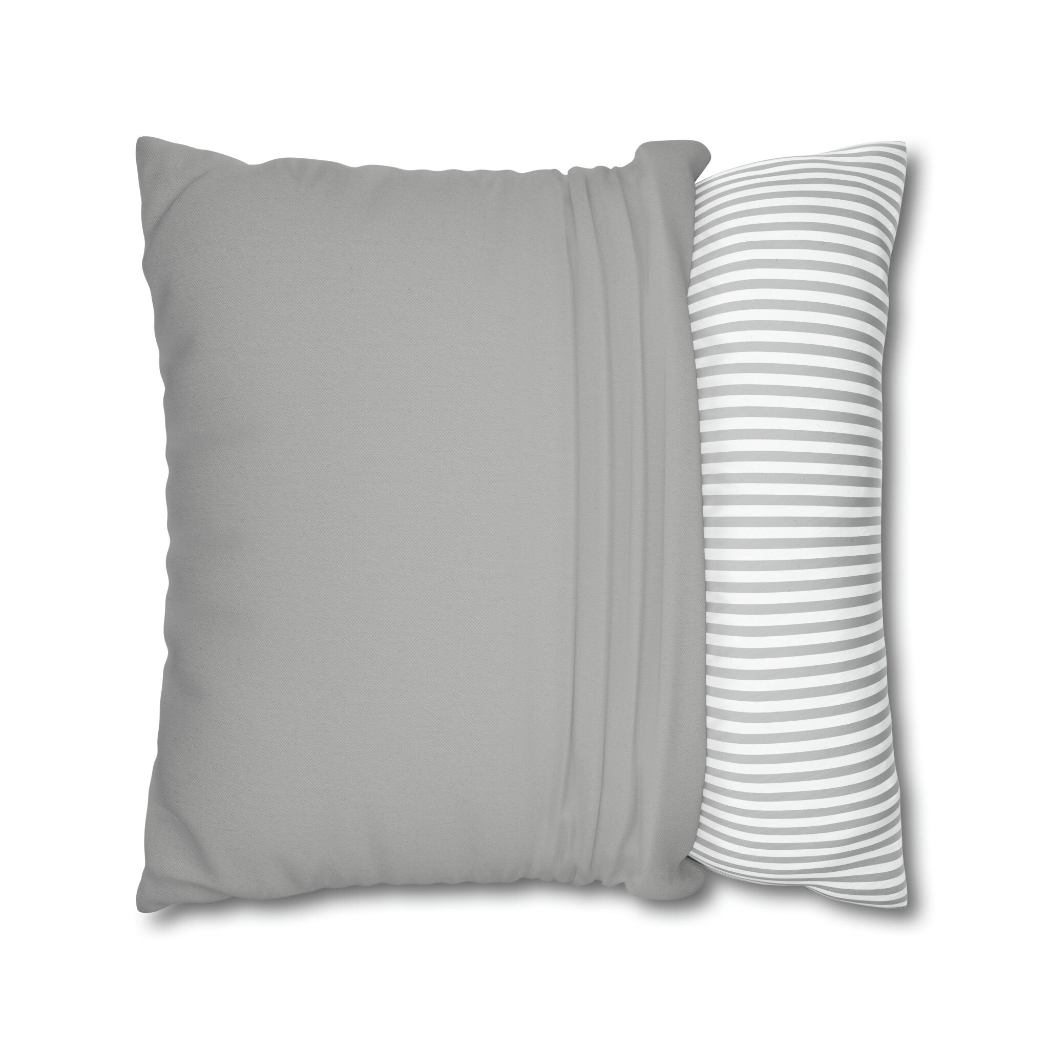 Elegant White Poinsettia Silver Ribbon Pillow Cover: Luxurious Holiday Decor for Couch
