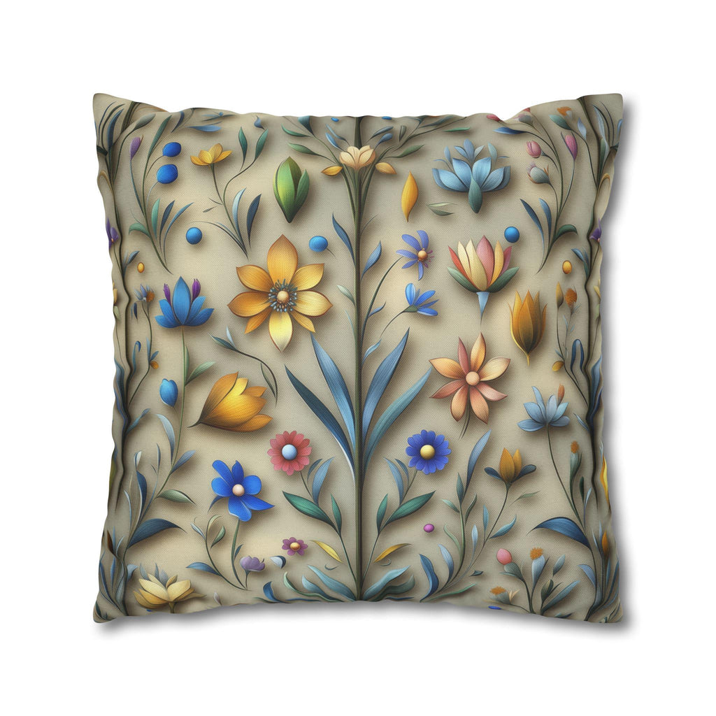 William Morris Inspired Floral Pillowcase: Arts & Crafts Botanical Cushion Cover for Home Decor