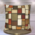 Geometric Stained Glass Inspired Pillowcase: Modern Abstract Art Cushion Cover for Cozy Home Decor