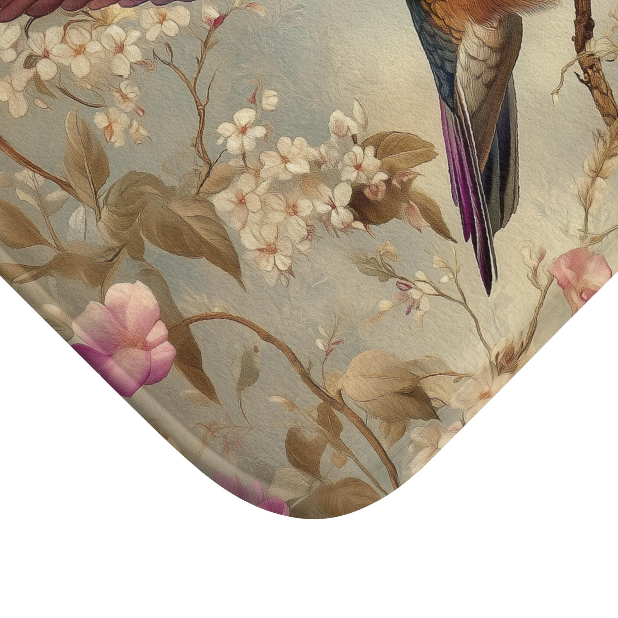 Hummingbird Bathroom Decor: William Morris Style Floral - Choose Your Piece