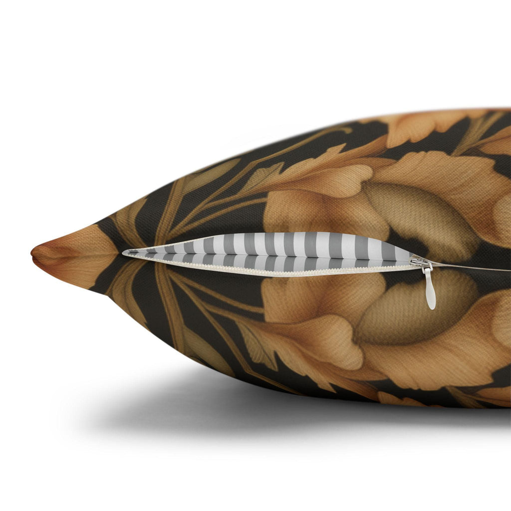 Pumpkin Thief Pillow Cover: William Morris Inspired Autumn Botanical Birds