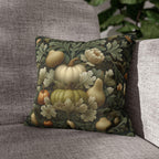 William Morris Inspired Pillow Cover: Vintage Style Autumn Tapestry in Sage and Cream
