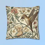 William Morris Hummingbird Pillow Cover: Floral Bird Art