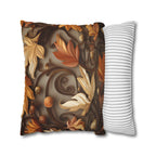 Autumn Decorative Pillowcase with Earthy Rustic Colors of Fall, Home Accent Pillow Cover