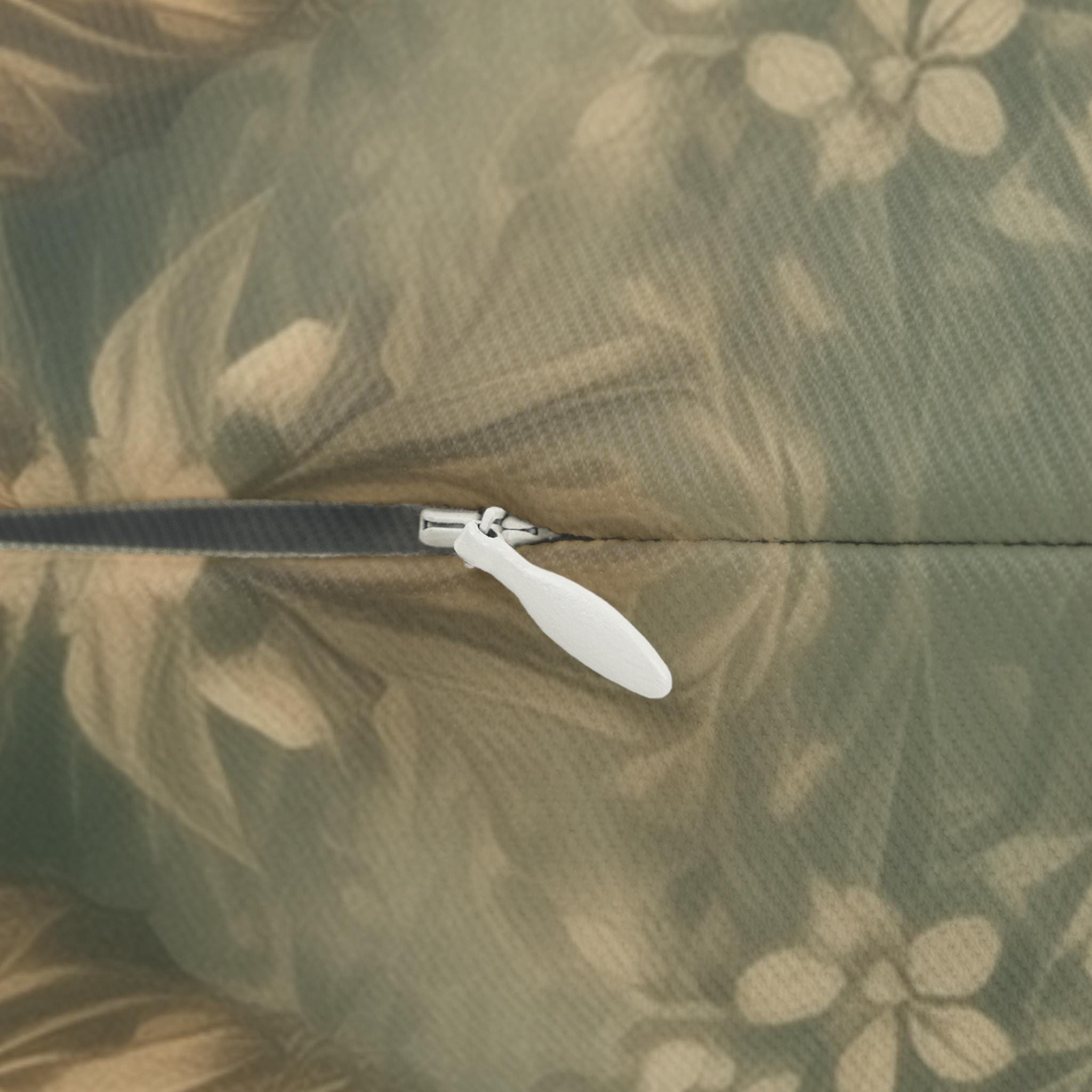 William Morris Botanical  Lumbar Pillow: Sage Blush Teal Hummingbird Arts & Crafts Accent