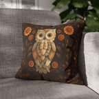 William Morris Owl Pillow Cover: Whimsical Woodland Animal Decor