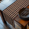 Farmhouse Patriotic Table Runner: Primitive Americana Stripe Decor