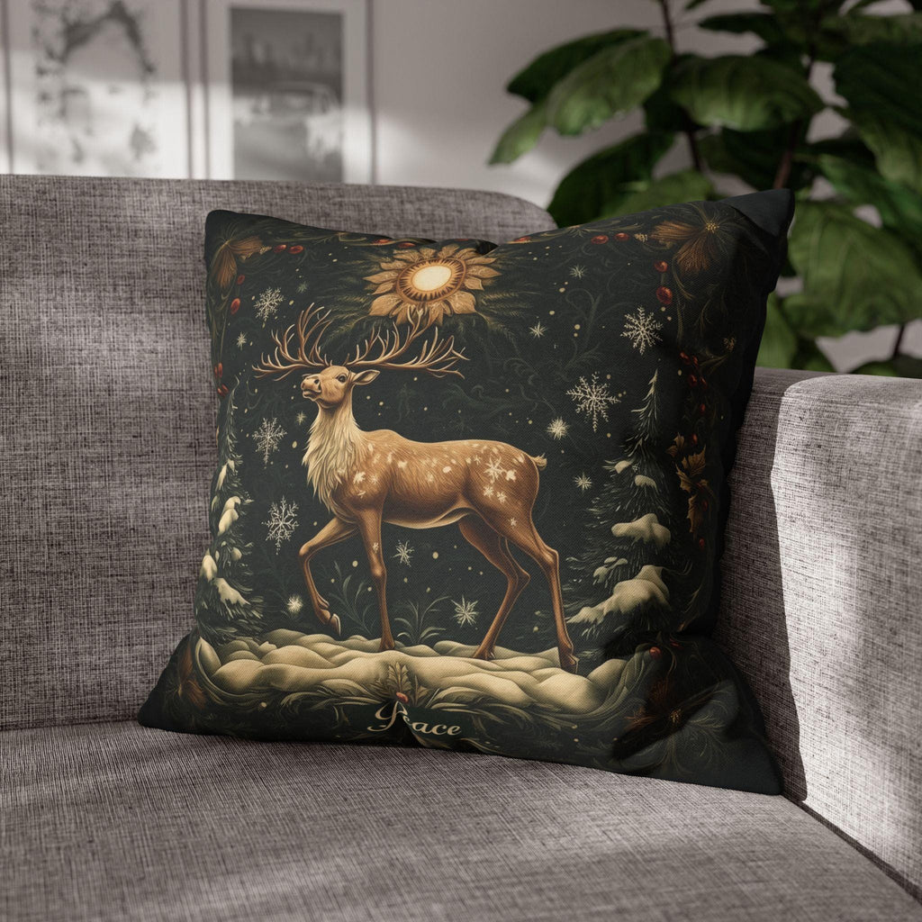 William Morris Reindeer Winter Pillowcase,  Christmas Decorative Cushion Cover