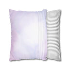 September Birth Flower Pillow Cover: Aster & Morning Glory Design - Elegant Floral Home Decor Gift