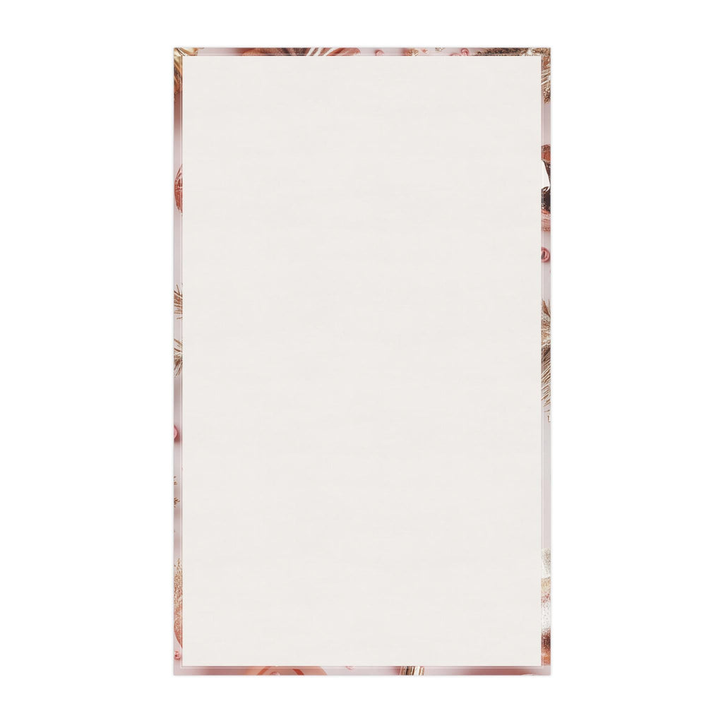 Candycore Tea Towel, Pastel Pink, Minty Blue Whimsical Christmas Holiday Decor