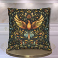 William Morris Phoenix Pillow Cover: Majestic Firebird Arts and Crafts Decorative Accent