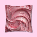 Strawberry Frosting Pillow Cover, Pink Cake Design, Sweet Home Decor