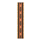 Table Runner: Pumpkin Spice Stripes with Damask - Fall Decor