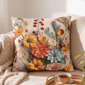 Wildflower Bouquet Pillow Cover: Colorful Floral Design