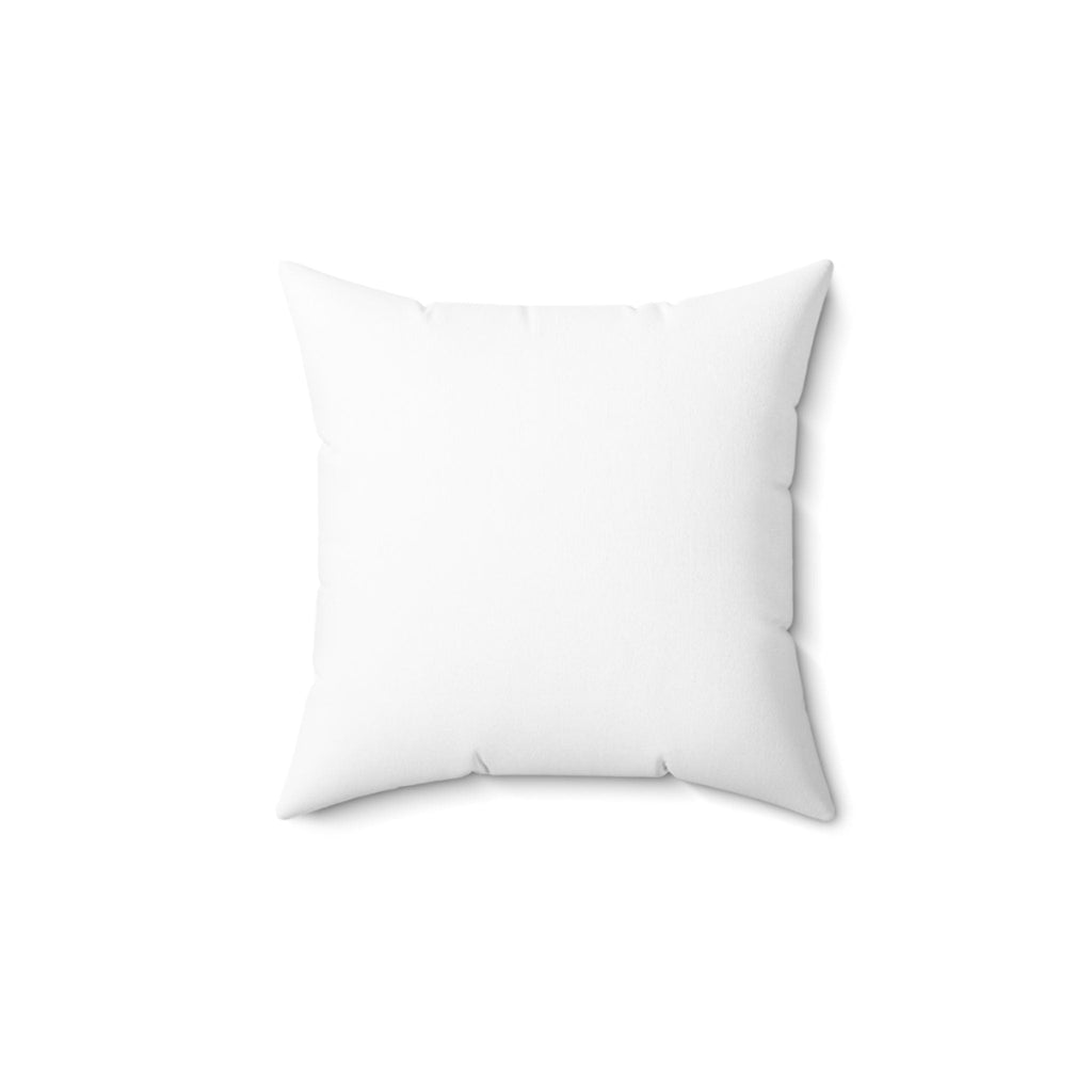 Personalized White Faux Suede Pillow with Greek Key Border and Custom Monogram Initials