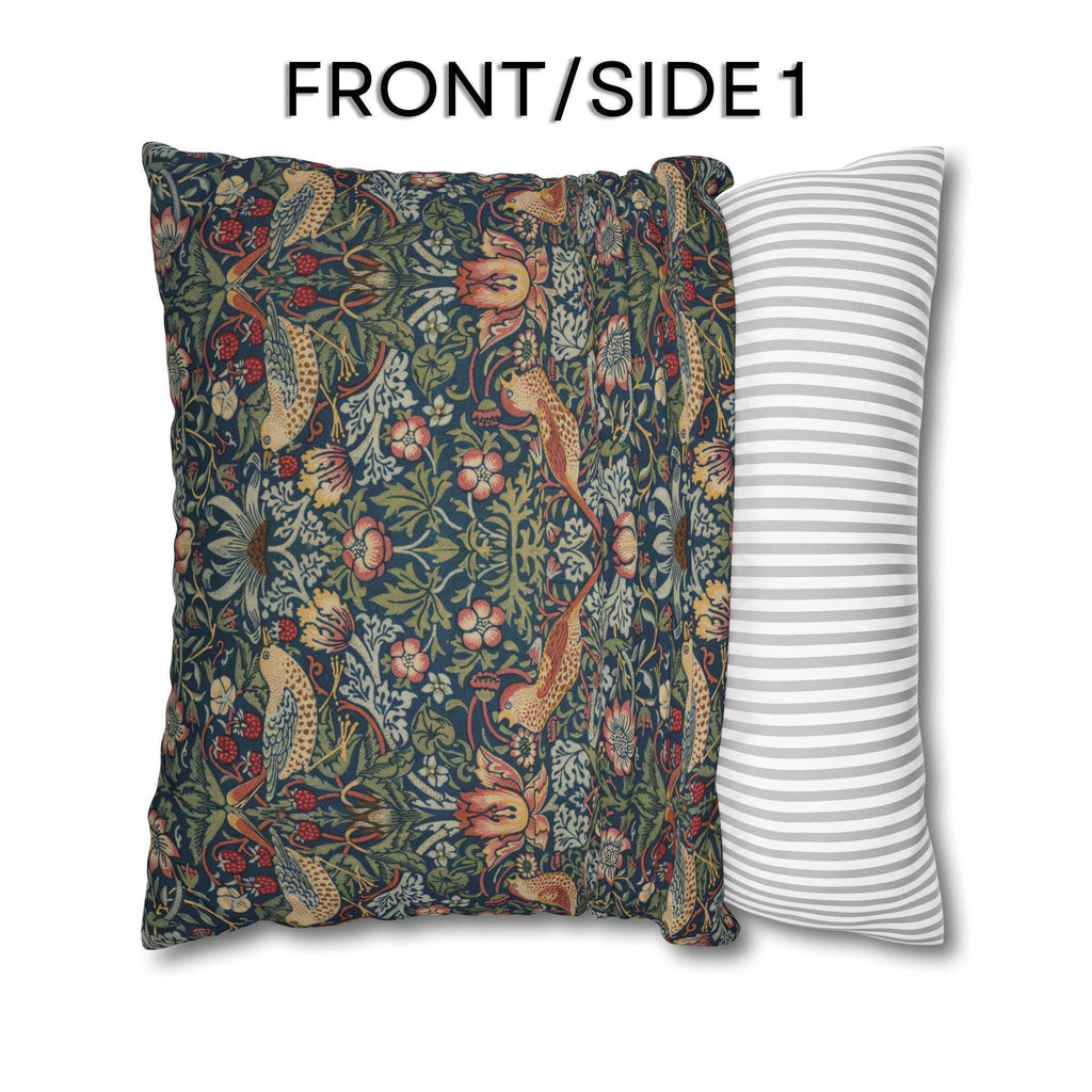 Strawberry Thief Heritage Pillow Cover: William Morris Classic Reimagined