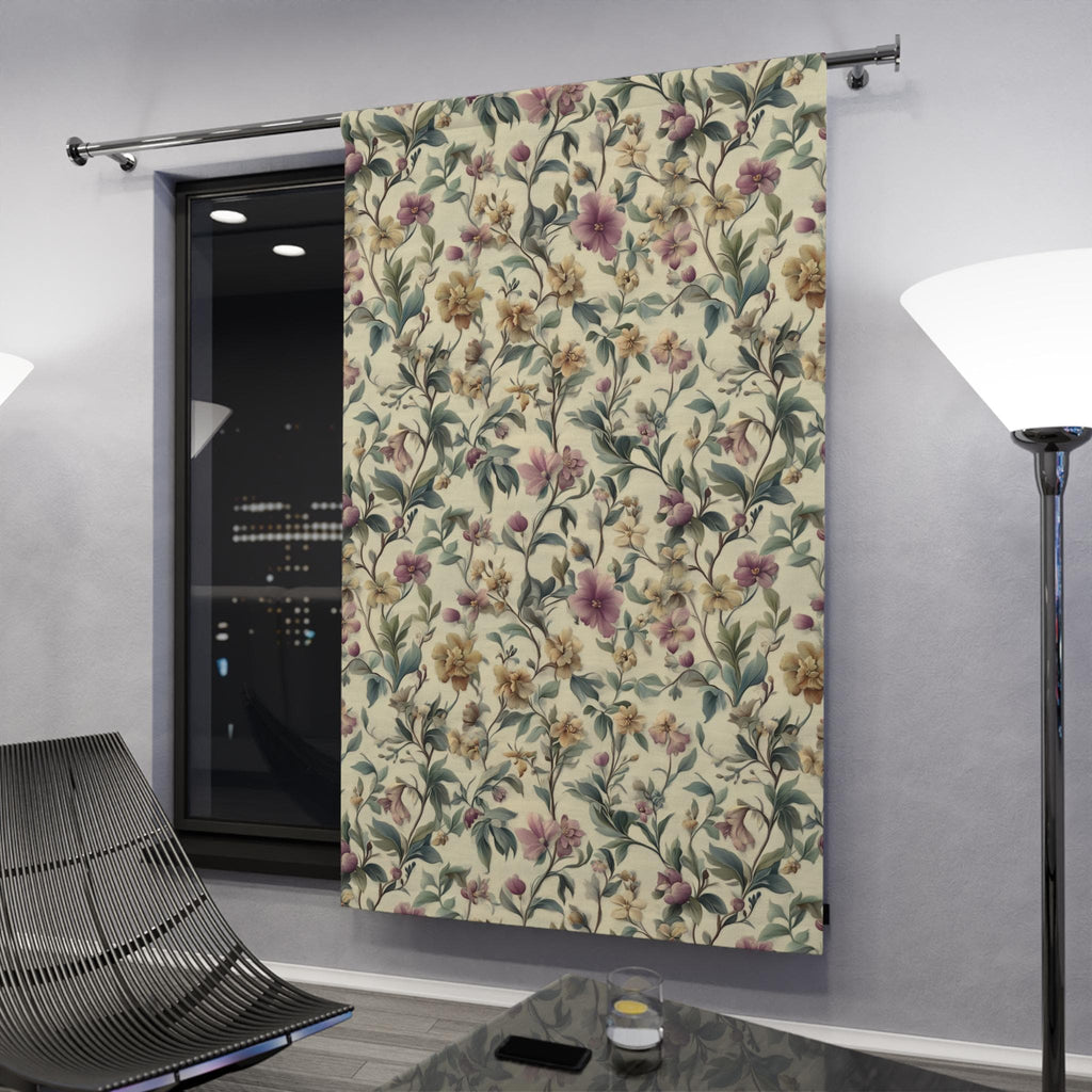 Blackout Curtain Single Panel: William Morris Inspired Window Treatment