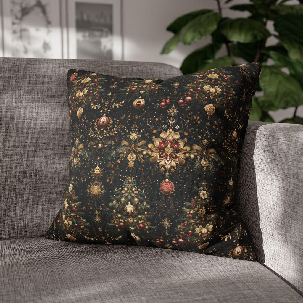 Elegant Christmas Decorations Pillow Cover, Holiday Decorative Cushion Cover