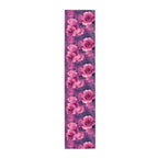 Table Runner, Pink Rose, Purple and Magenta Dining Table Decor