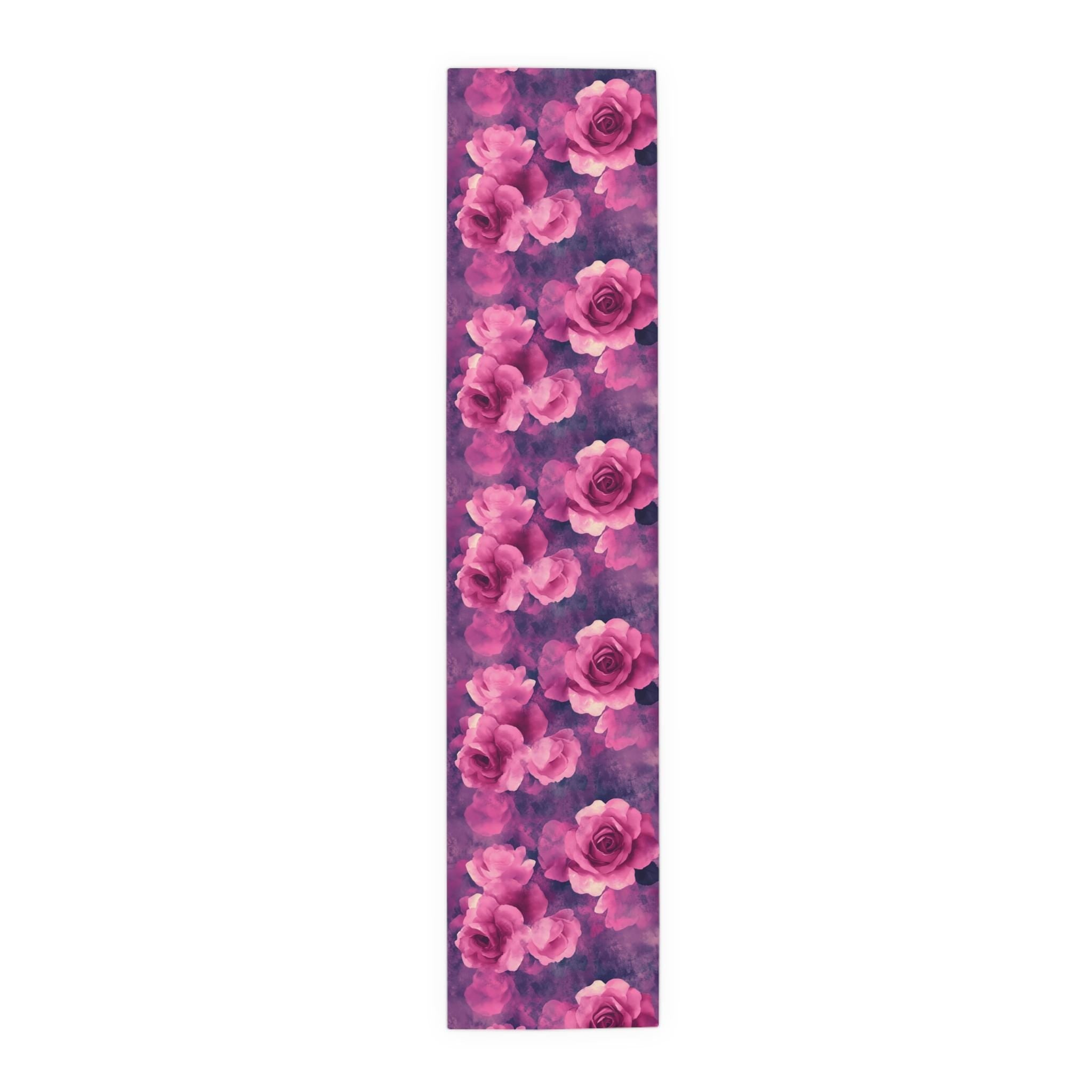 Table Runner, Pink Rose, Purple and Magenta Dining Table Decor