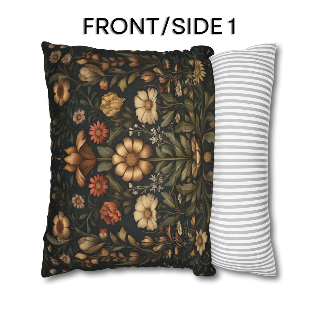 William Morris Inspired Throw Pillow Cover: Spring Garden Botanicals