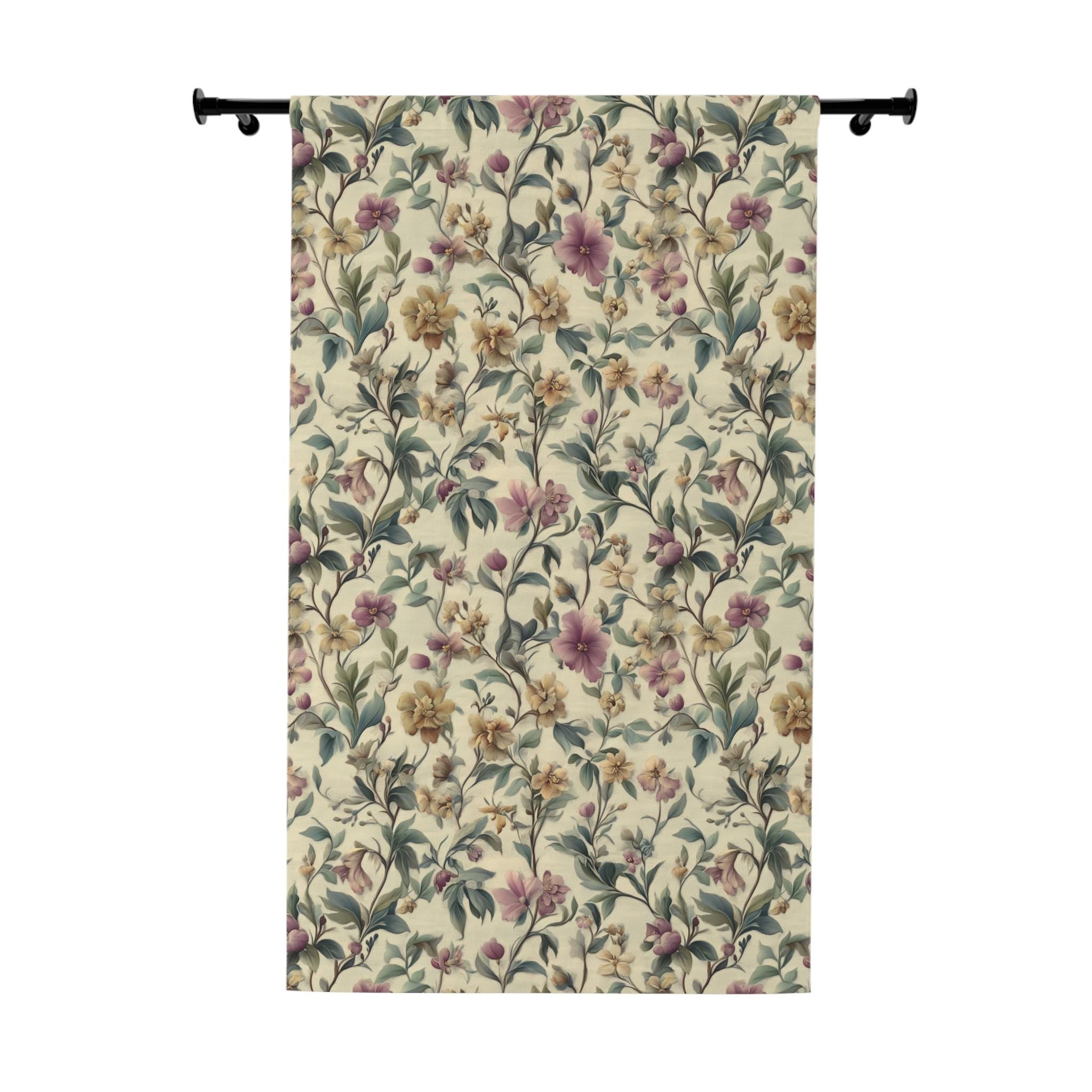 Blackout Curtain Single Panel: William Morris Inspired Window Treatment