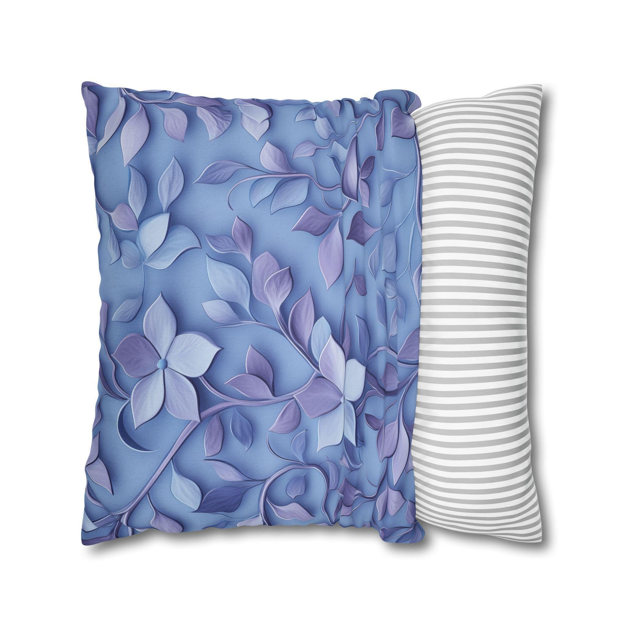 Lavender Botanical Pillow Cover: Elegant William Morris Inspired Pillowcase