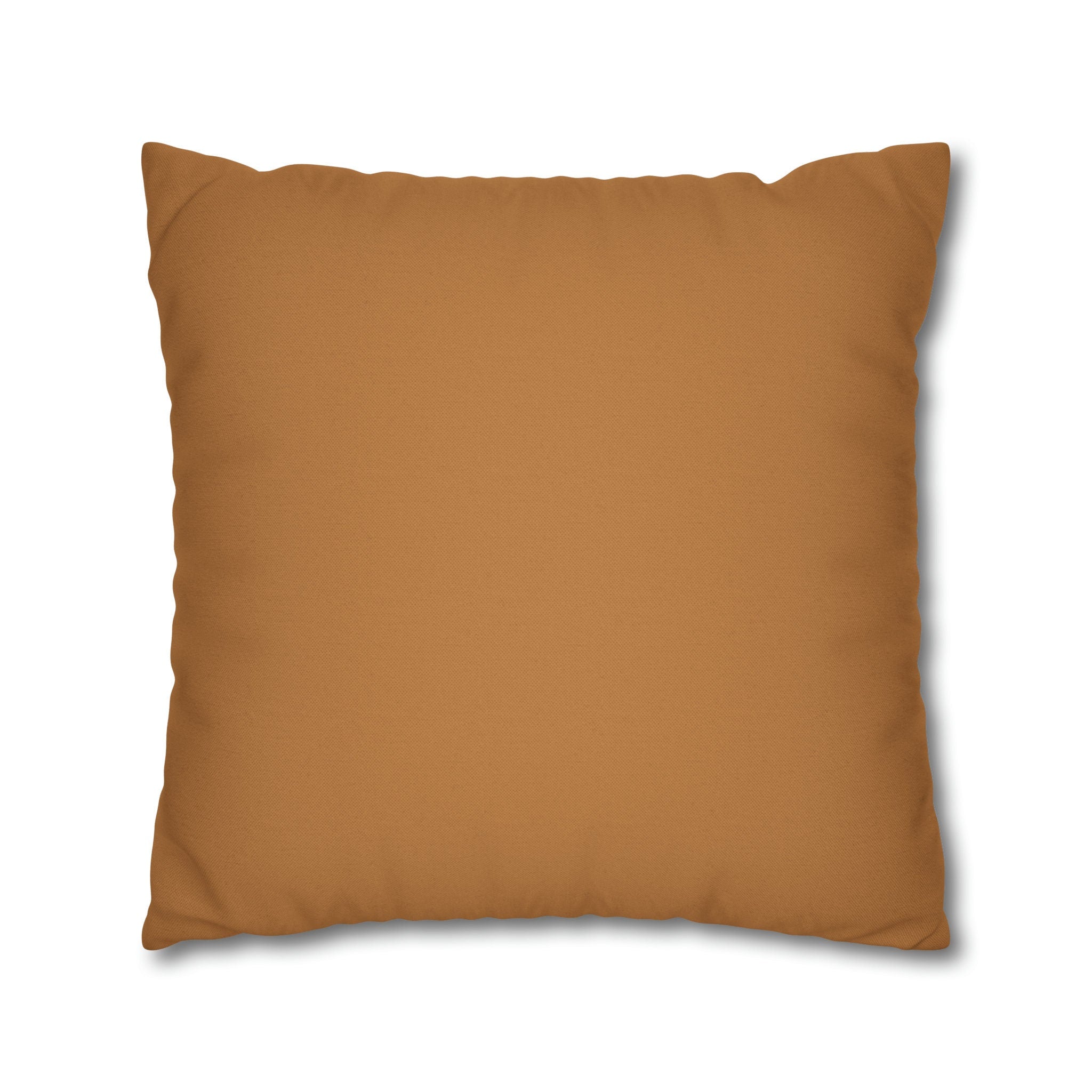 Light Pumpkin Orange Fall-Themed Wildflower Decorative Throw Pillow Cover