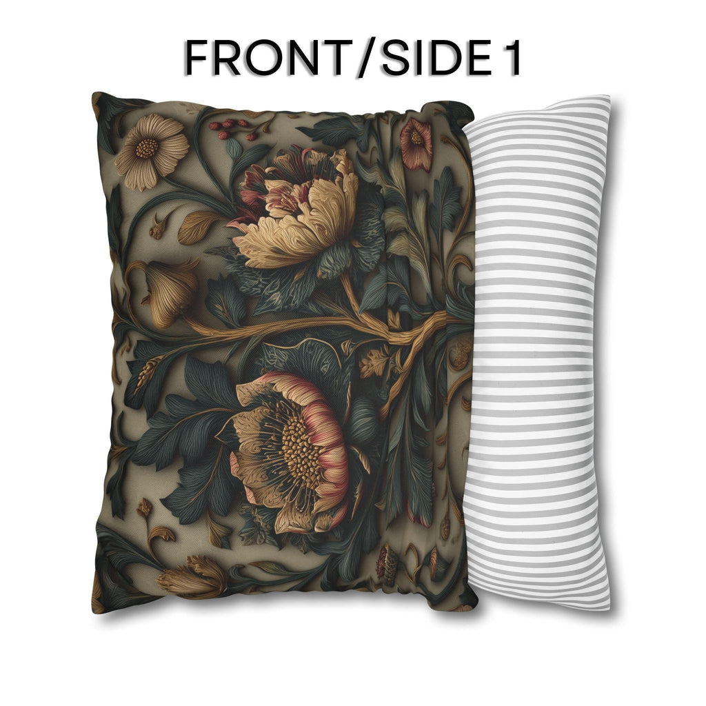 Spring Moody Blooms Pillow Cover: William Morris Inspired Home Decor Refresh
